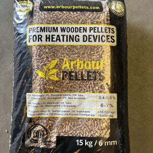 Pallet Arbour houtpellets donker
